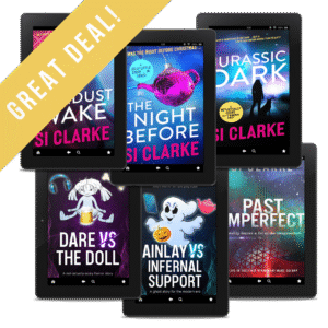GREAT DEAL: Stardust Wake, The Night Before, Jurassic Dark, Dare vs the Doll, Ainlay vs Infernal Support, and Past Imperfect by Si Clarke